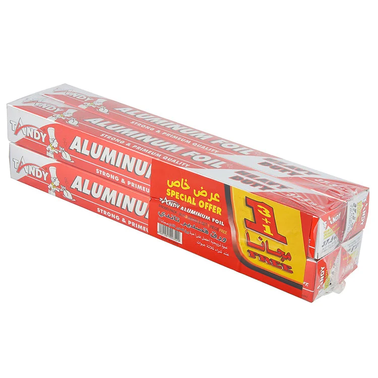 Rollos de cocina para envolver alimentos, papel de aluminio